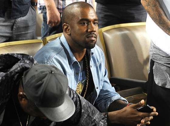 Kanye West, Dodgers Game, Baselball Kanye West, Dodgers Game, Baselball
